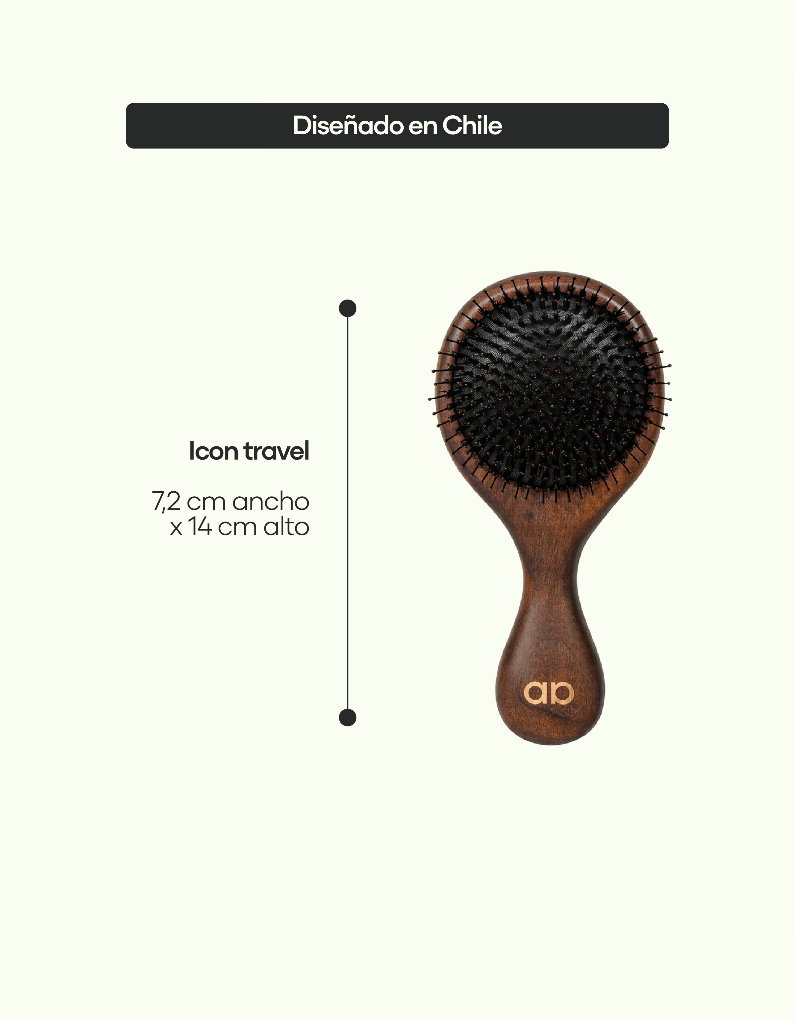 Auralis Icon Travel™ — Cepillo técnico compacto
